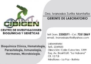 cibigen-centro-de-investigaciones-bioquimicas-y-geneticas--dra-ivanoska-zurita